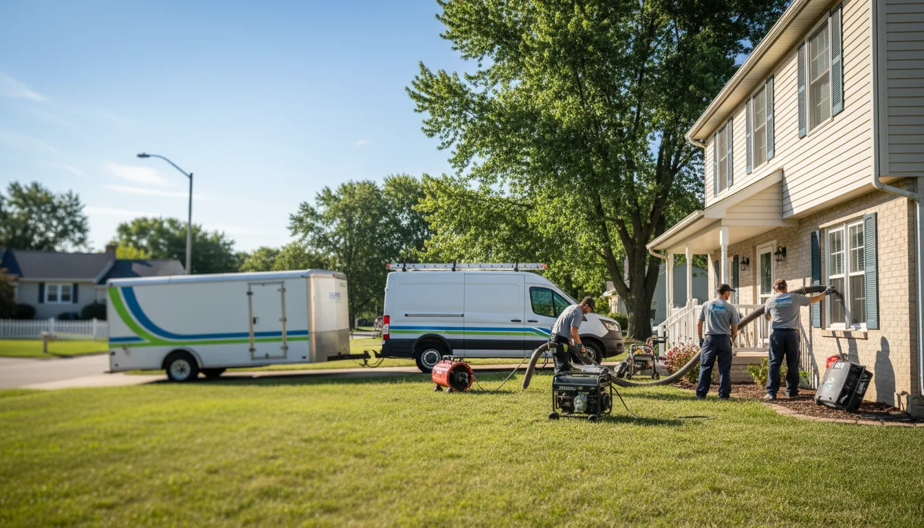 Flooded Basement Restoration And Cleanup With Repair in Jackson, MI near me